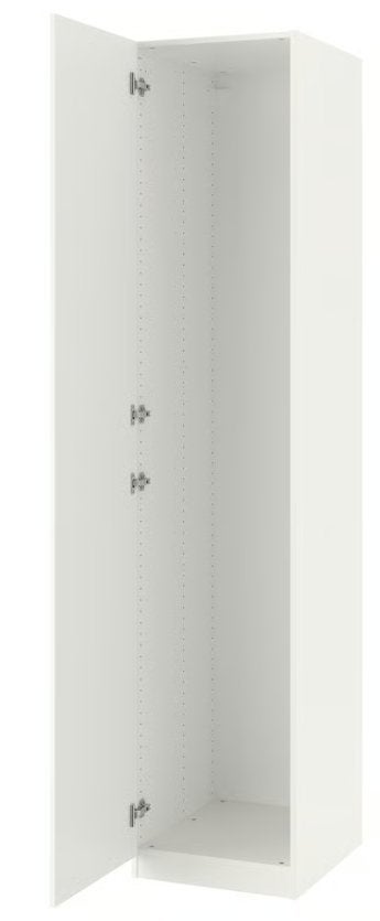 PAX Wardrobe, white, 50x58x236 cm, Ophalen, 50 tot 75 cm, 50 tot 100 cm, 200 cm of meer