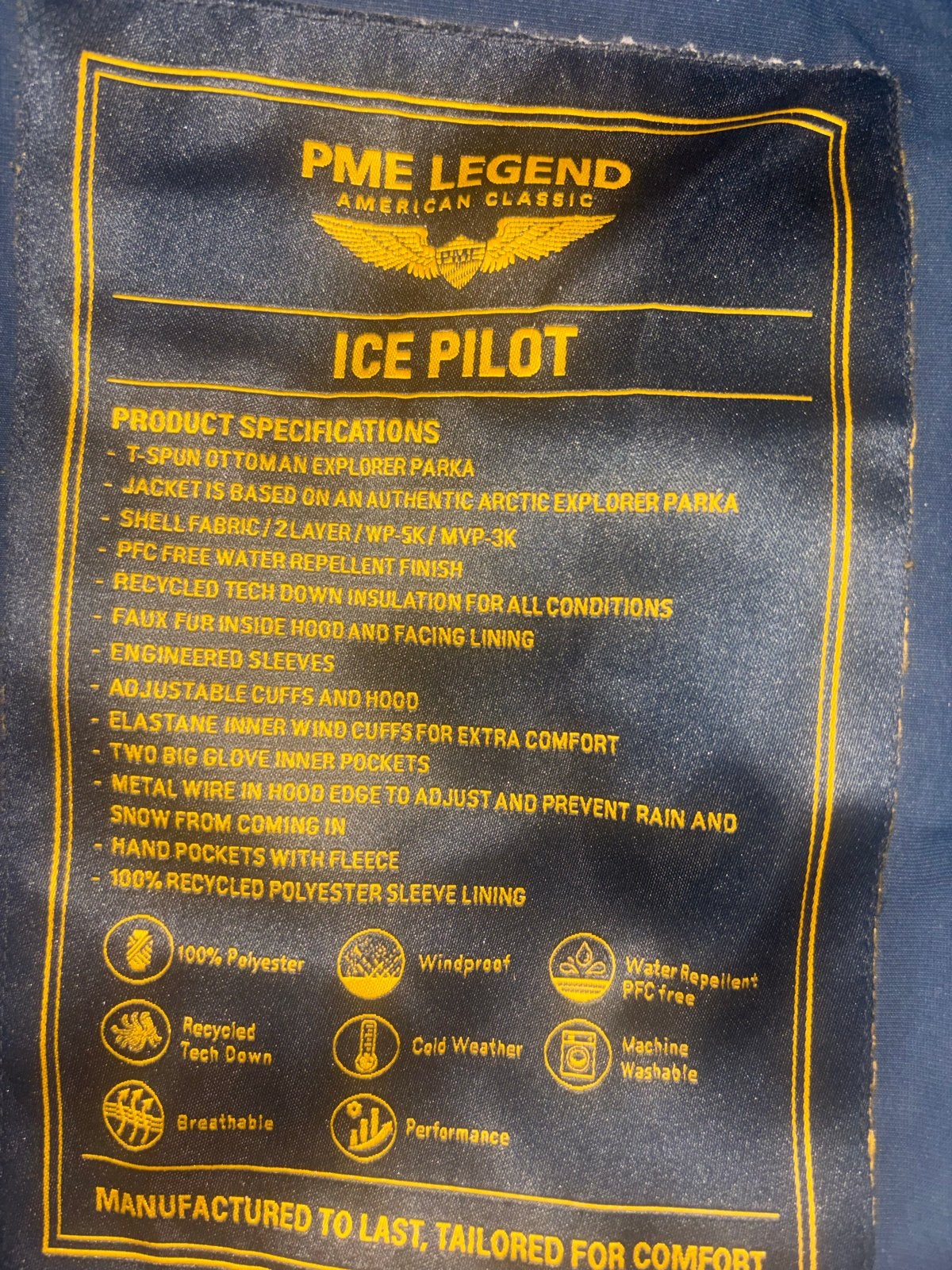 PME Legend Ice Pilot Parka - Maat XXL, Ophalen of Verzenden, Gedragen, Maat 56/58 (XL), Blauw