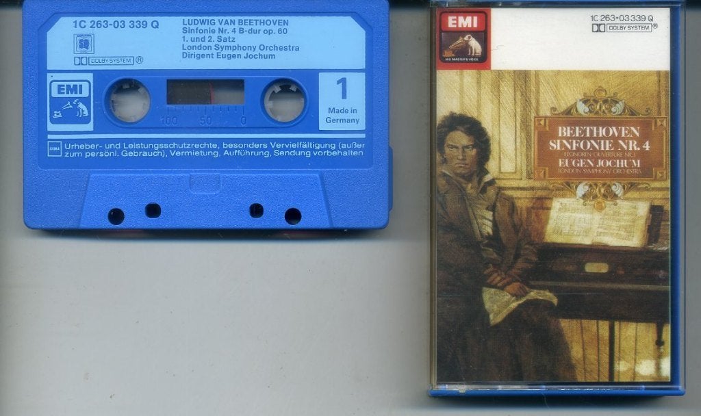Sinfonie Nr. 4 / Leonoren Ouvertüre Nr. 3 5 nrs cassette ZG, Antiek en Kunst, Ophalen of Verzenden