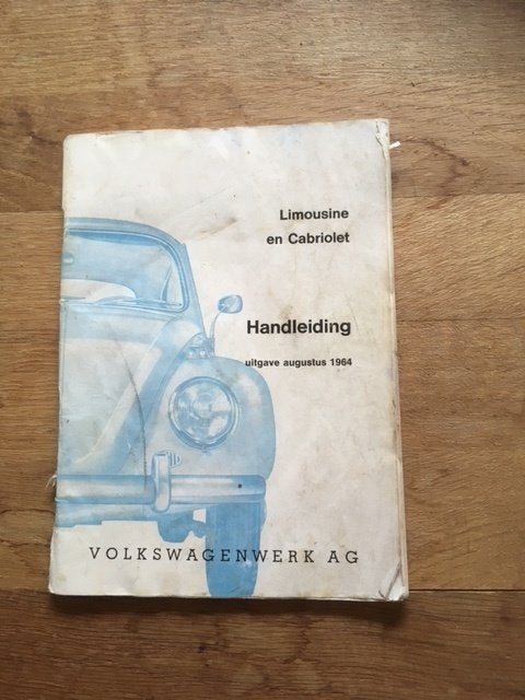 Handleiding Volkswagen Kever Limousine en Cabriolet 1964  NL, Ophalen of Verzenden