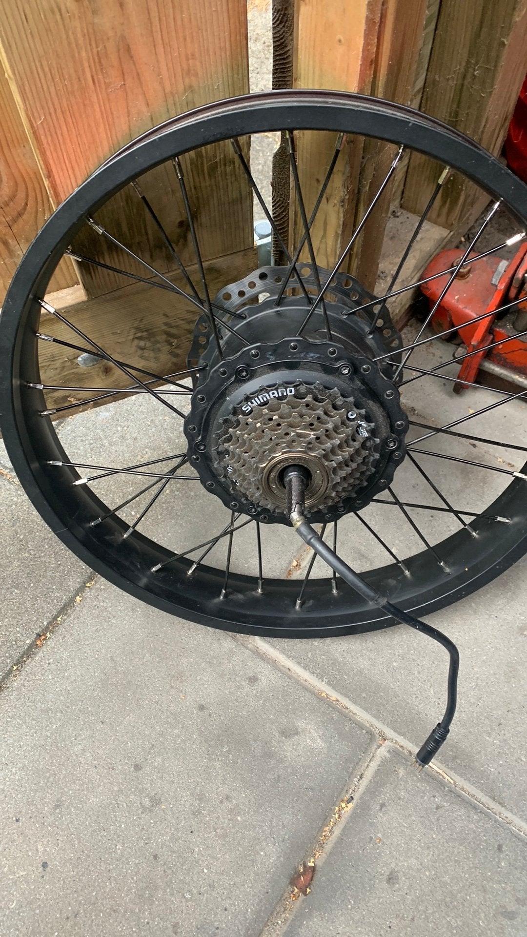 Fatbike motor wiel schuine vertanding dus super stil, Fietsen en Brommers, Fietsonderdelen, Ophalen of Verzenden, Nieuw, Fatbike