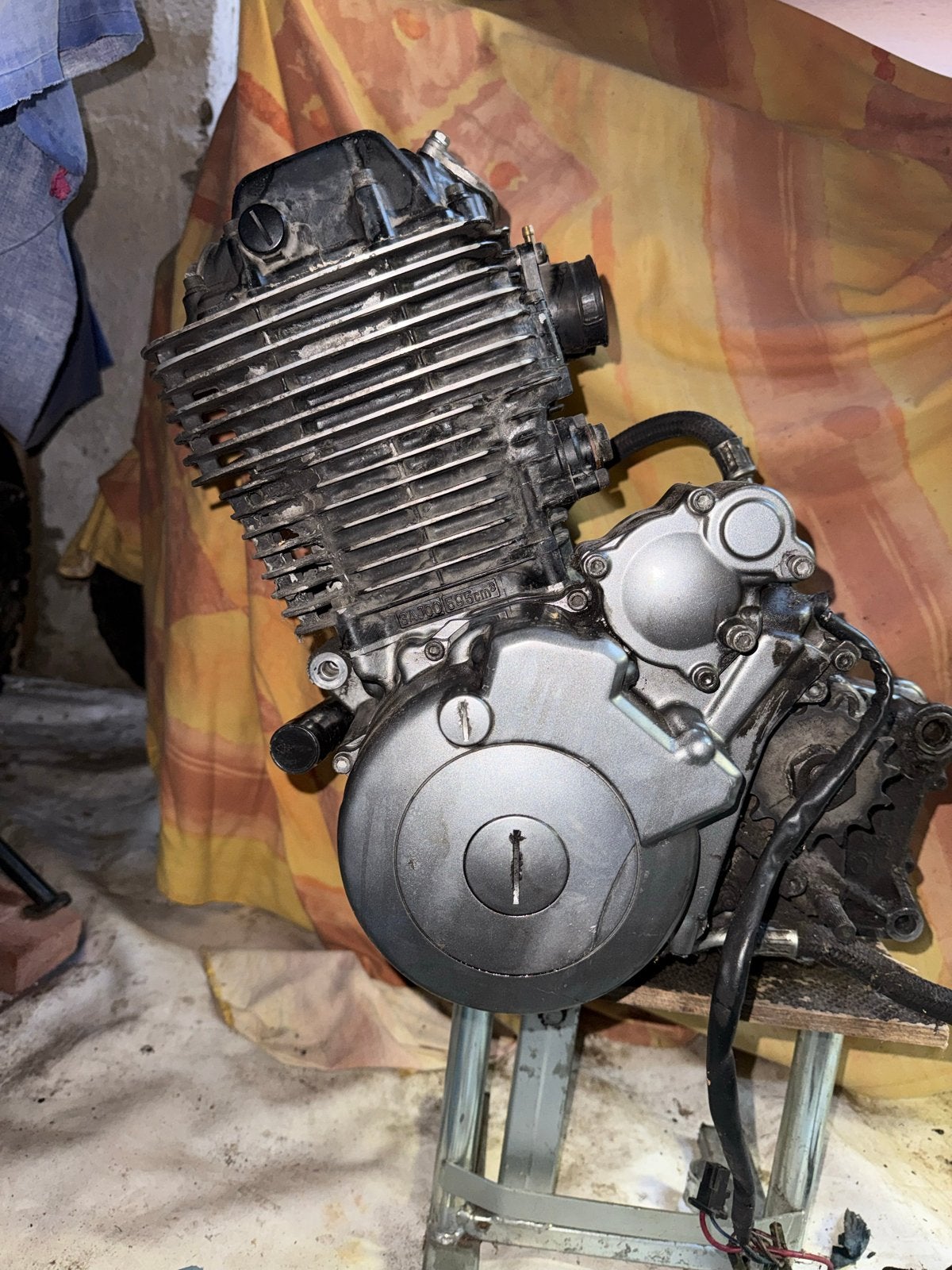 Motorblok Yamaha XT 600 Z Tenere 3AJ (past ook op 1VJ), Ophalen, Gebruikt