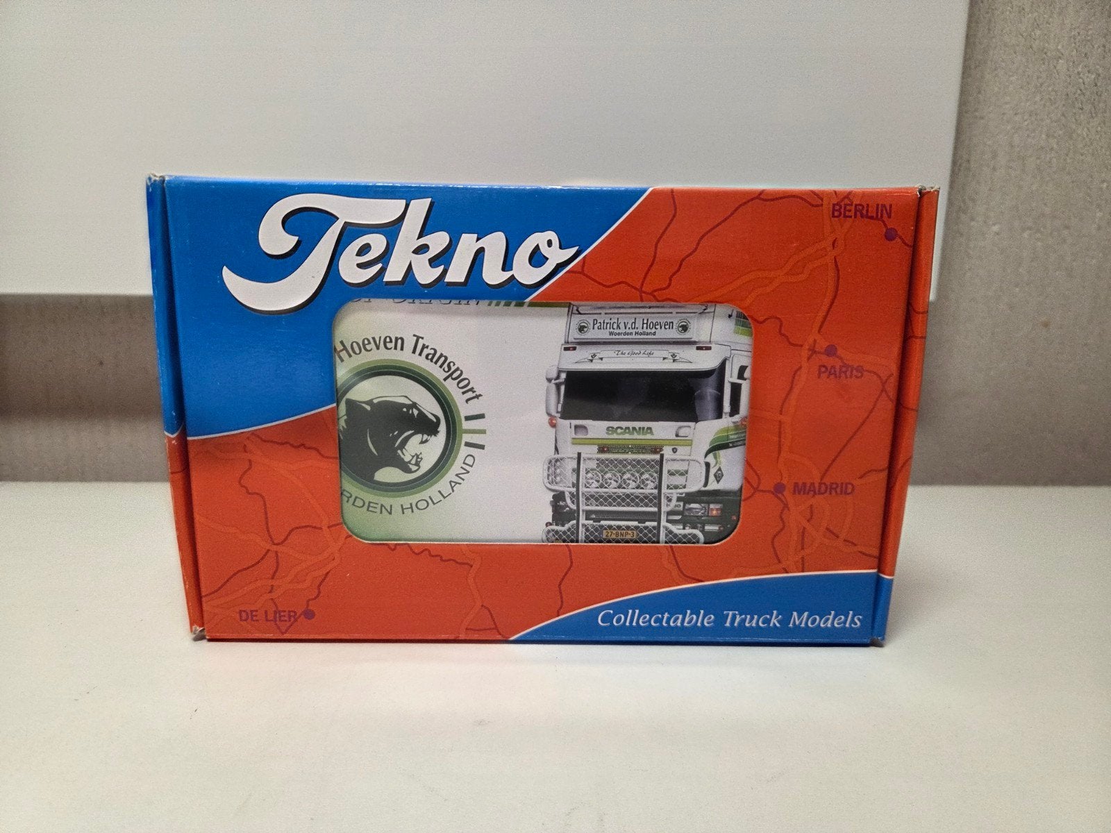 Tekno Scania 4 Topline Patrick v.d Hoeven, Ophalen of Verzenden, Zo goed als nieuw, Bus of Vrachtwagen, Tekno