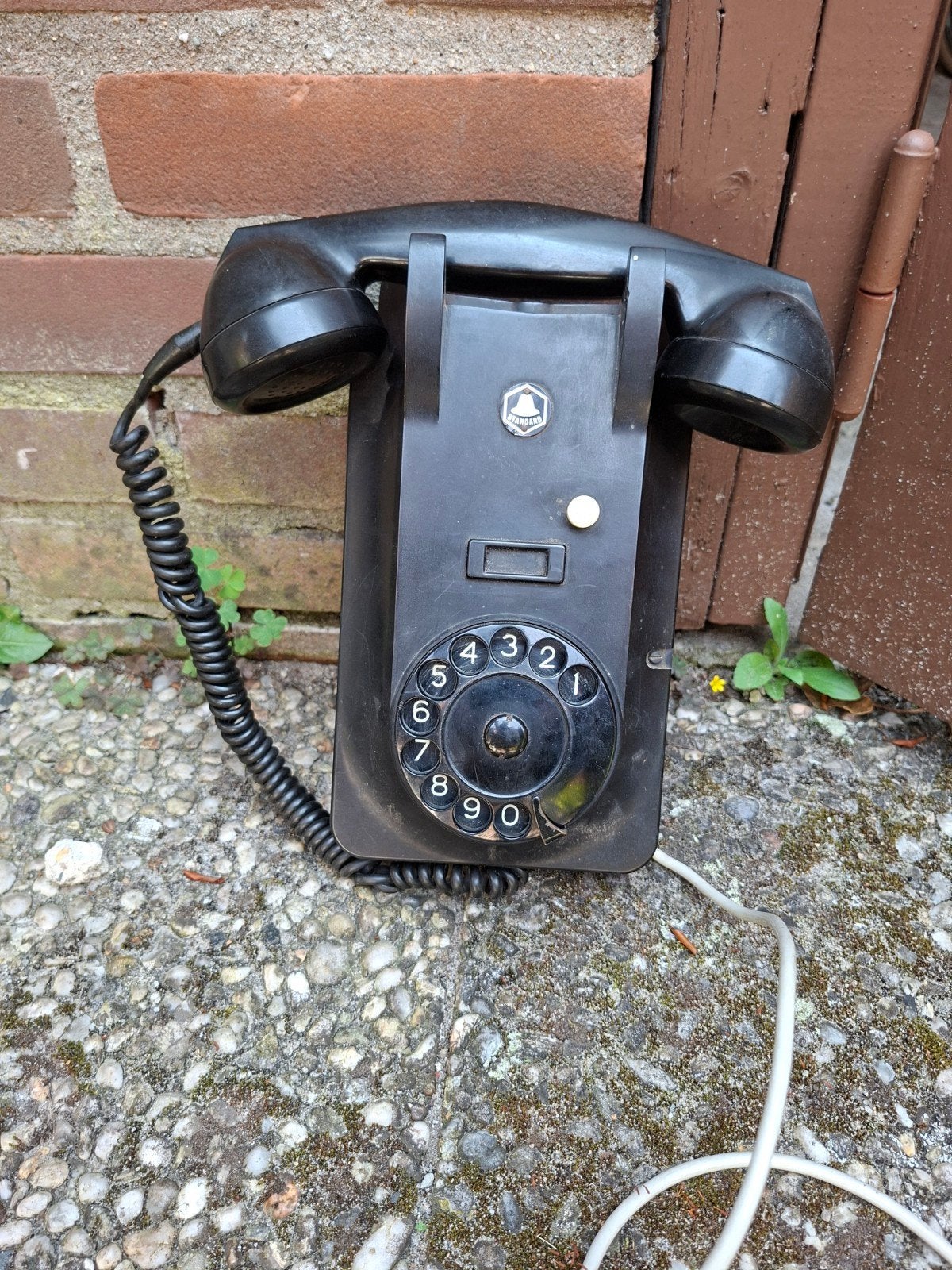 Vintage Bakelieten Wandtelefoon met Draaischijf, Ophalen of Verzenden