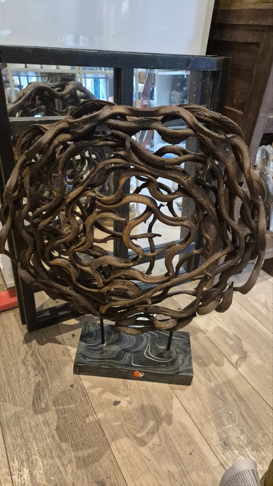 Groot nieuw ornament voor aan je raam, T, Nieuw, Ophalen of Verzenden, Natuurlijk materiaal