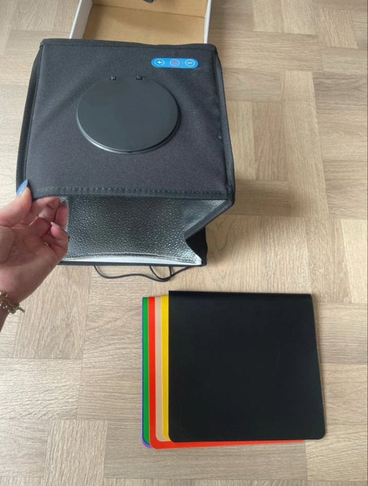 PULUZ Opvouwbare LED Ring Light Studio Box 25cm, Dimbaar, Ophalen of Verzenden, Zo goed als nieuw, Mini fotostudio