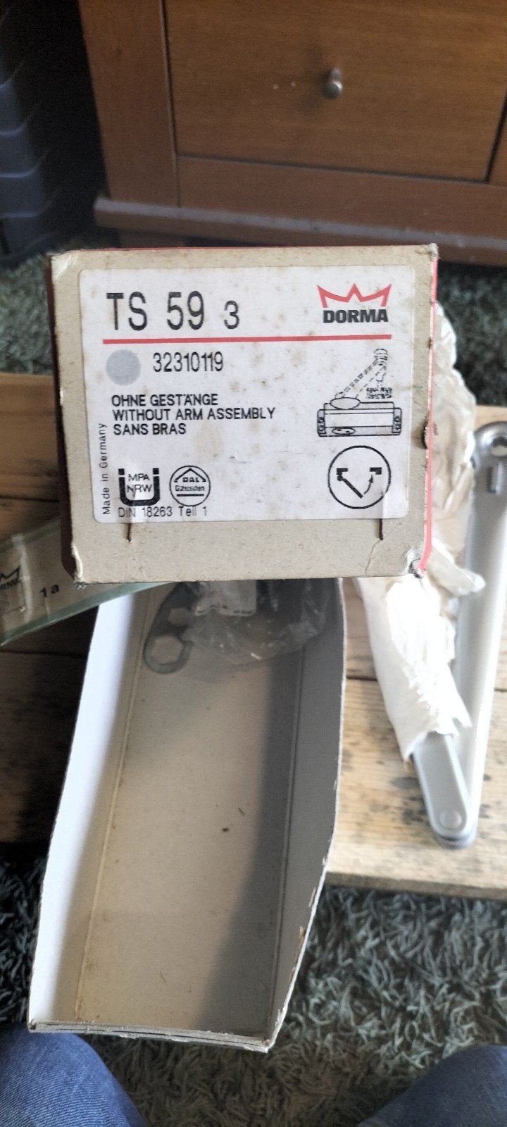 Dorma TS 59 3 Deursluiter - Nieuw in doos, Doe-het-zelf en Verbouw, Hang- en Sluitwerk, Ophalen of Verzenden, Nieuw, Overige materialen