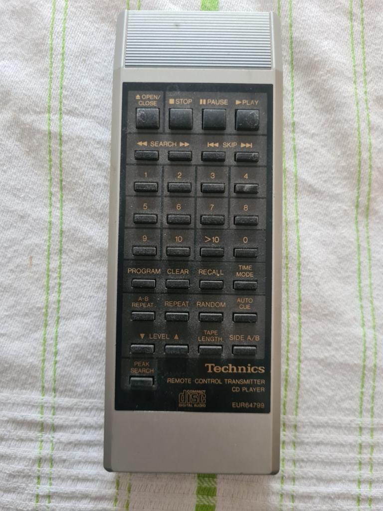 Technics EUR 647799 remote, Ophalen