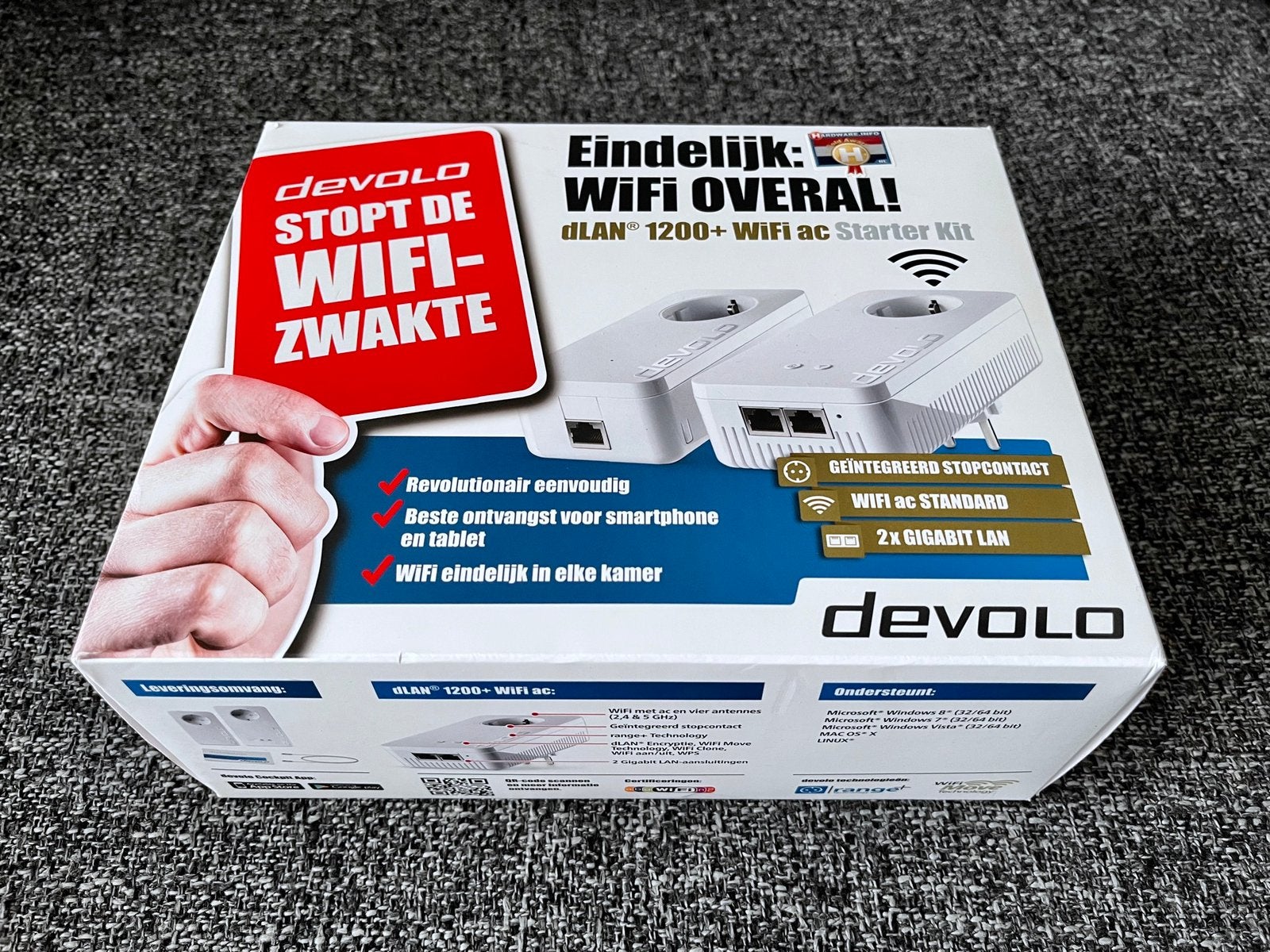 Devolo dLAN 1200+ WIFI AC Powerline Starter Kit NL, Ophalen, Nieuw