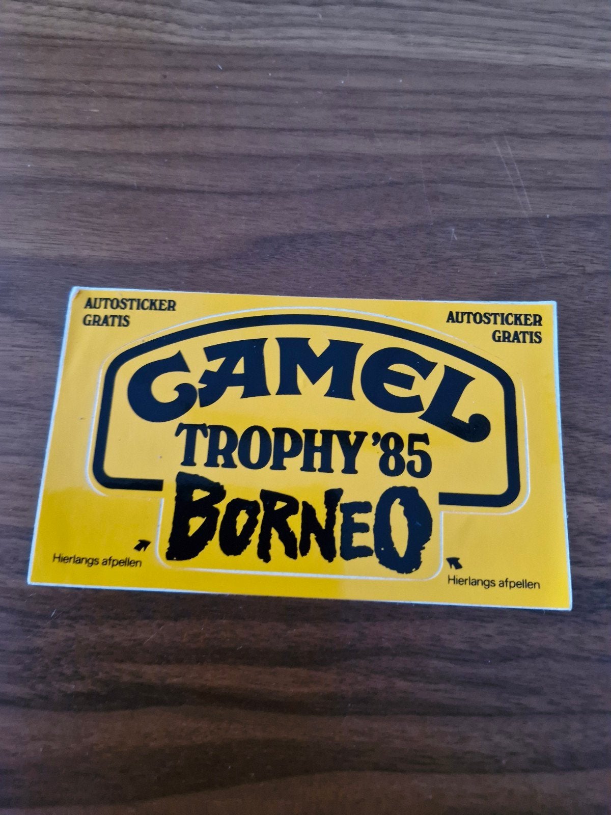 Camel Trophy '85 Borneo Autosticker - Nieuw, Verzamelen, Ophalen of Verzenden, Nieuw, Auto of Motor