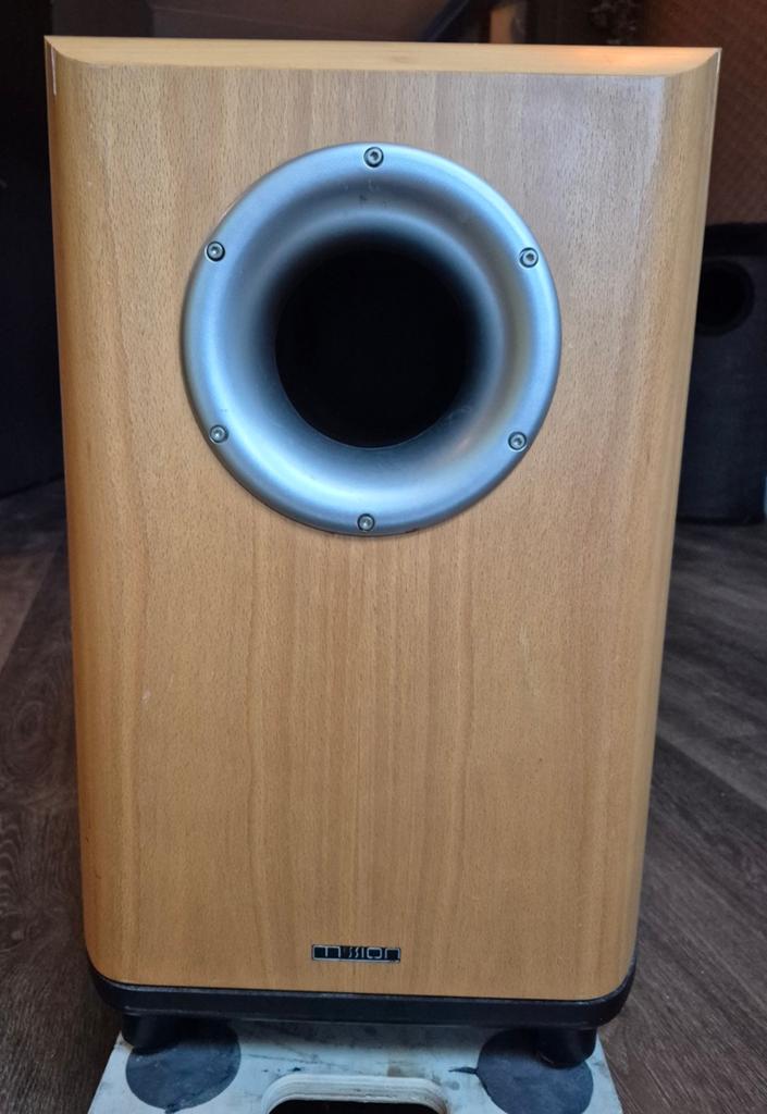 Mission m5as actieve subwoofer 12 inch., Audio, Tv en Foto, Luidsprekers, Subwoofer, Zo goed als nieuw, 120 watt of meer, Ophalen