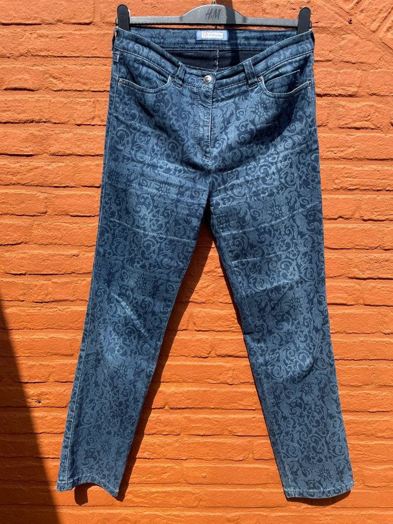 Dames broek spijkerbroek van Toni Denim model Belmonte, Maat 38/40 (M), Blauw, Ophalen of Verzenden, Zo goed als nieuw