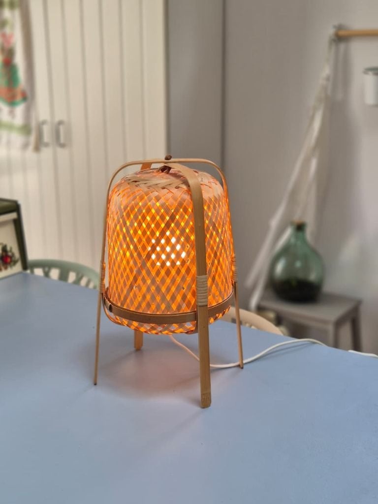 IKEA Knixhult Tafellamp, Beige, E14 (klein), Ophalen of Verzenden, IKEA