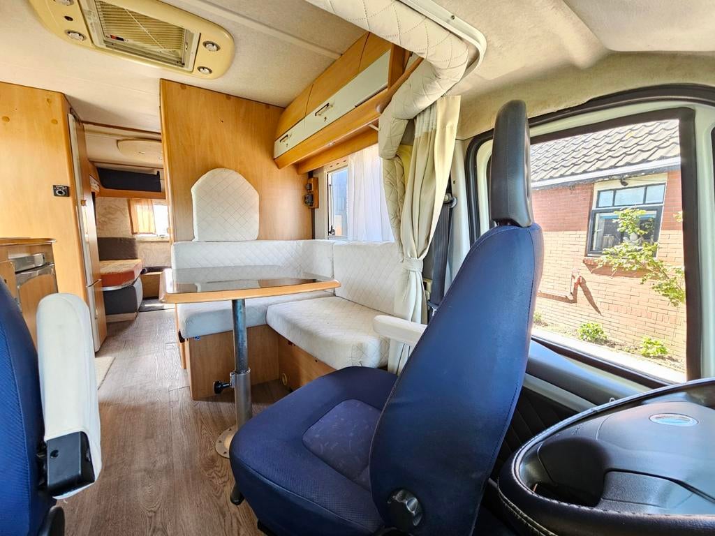Fiat camper 2.8 JTD 2X LANGSLAPER OF VASTBED., Chemisch toilet, Airbags, Tot en met 2, 6 tot 7 meter