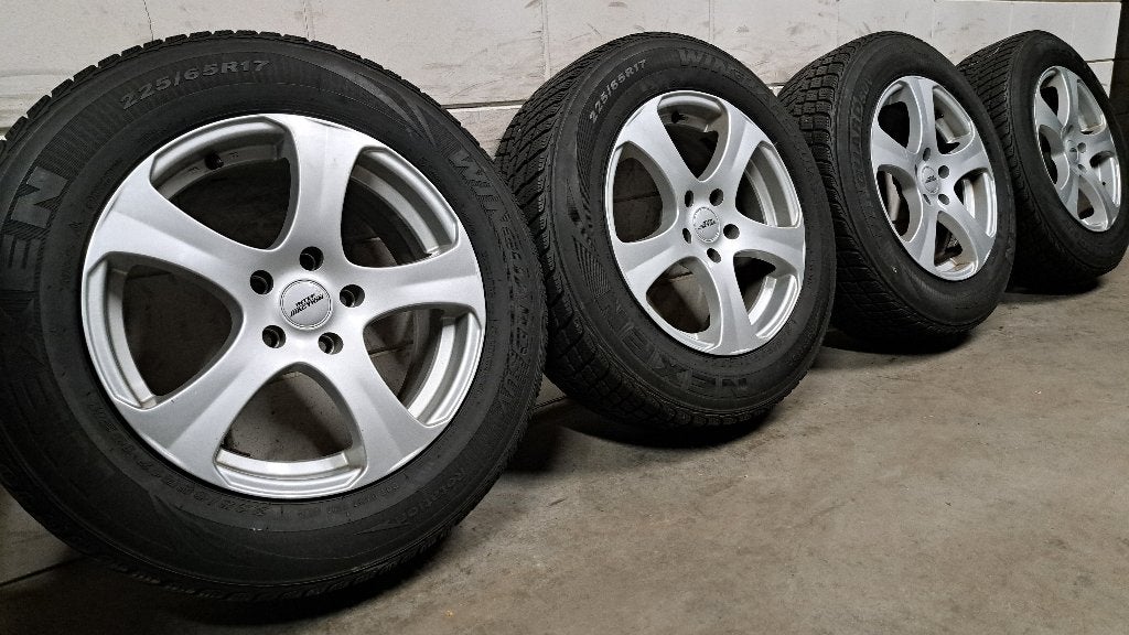 Lichtmetalen velgen Toyota Rav4 225/65/17, Gebruikt, Banden en Velgen, 17 inch, Personenwagen