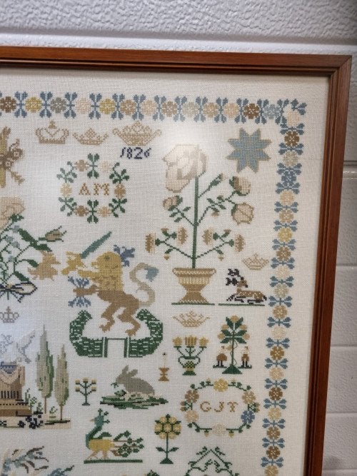 geborduurd schilderij friese merklappen, Ophalen of Verzenden, 'T Olde Gre-j, Info@toldegrej.nl, Endepoelstraat 20f Didam