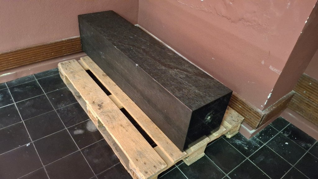 Marmeren sokkel met draadeind, Overige onderwerpen, Zwart, Ophalen, Overige typen