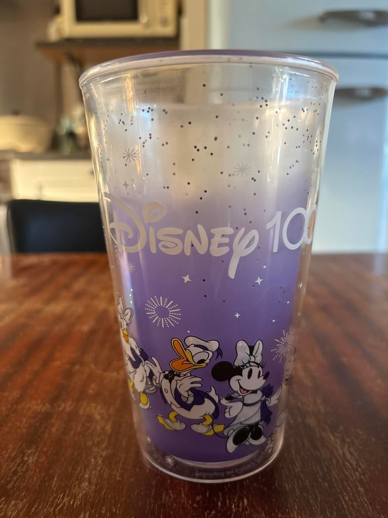 Disney 100 Jaar Kunststof Beker met Figuren, Verzamelen, Ophalen of Verzenden, Mickey Mouse, Zo goed als nieuw, Servies