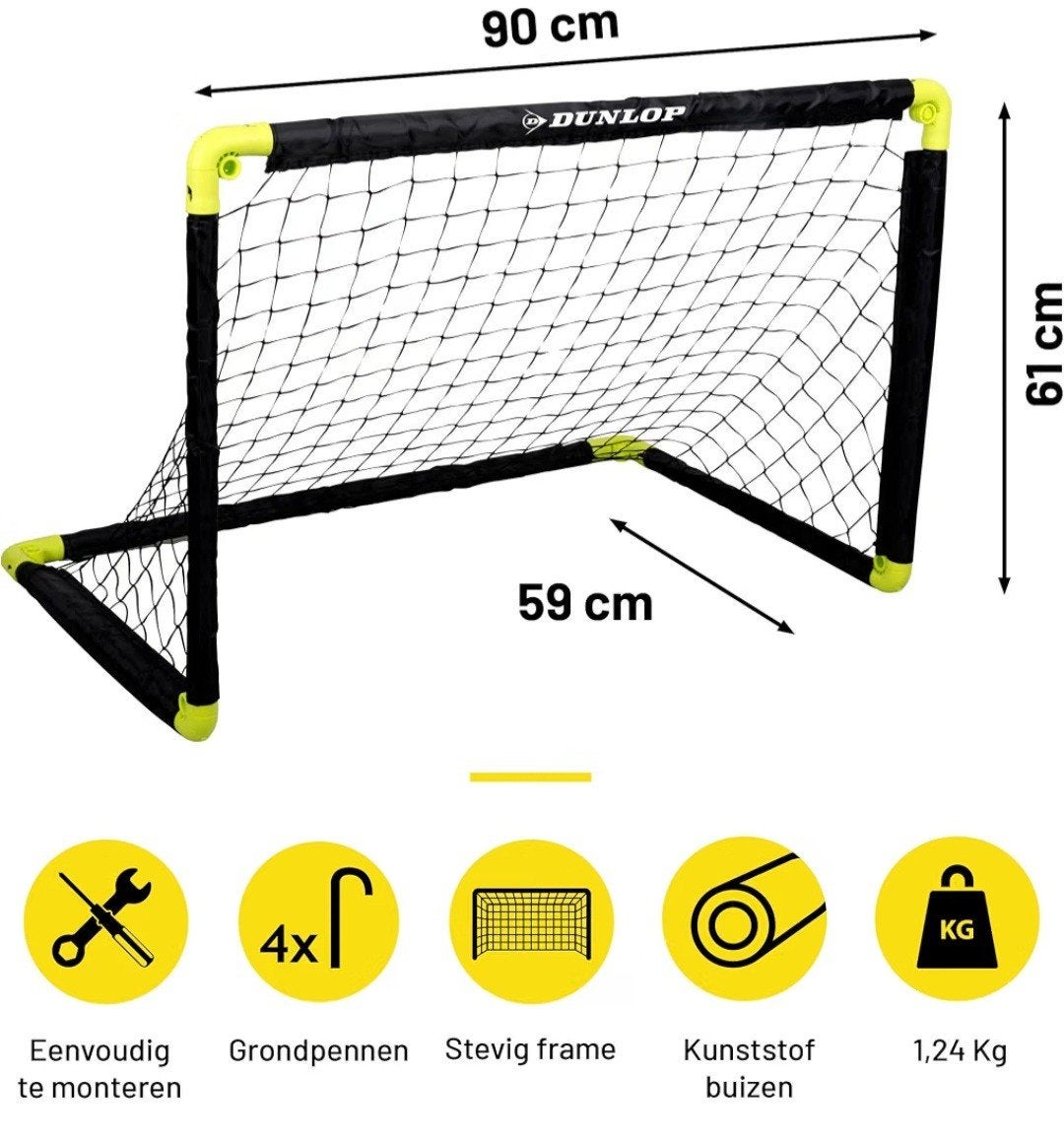 dunlop voetbal goal opvouwbaar 90x60x60 nieuw, Maat XS of kleiner, Ophalen, Nieuw, Overige typen