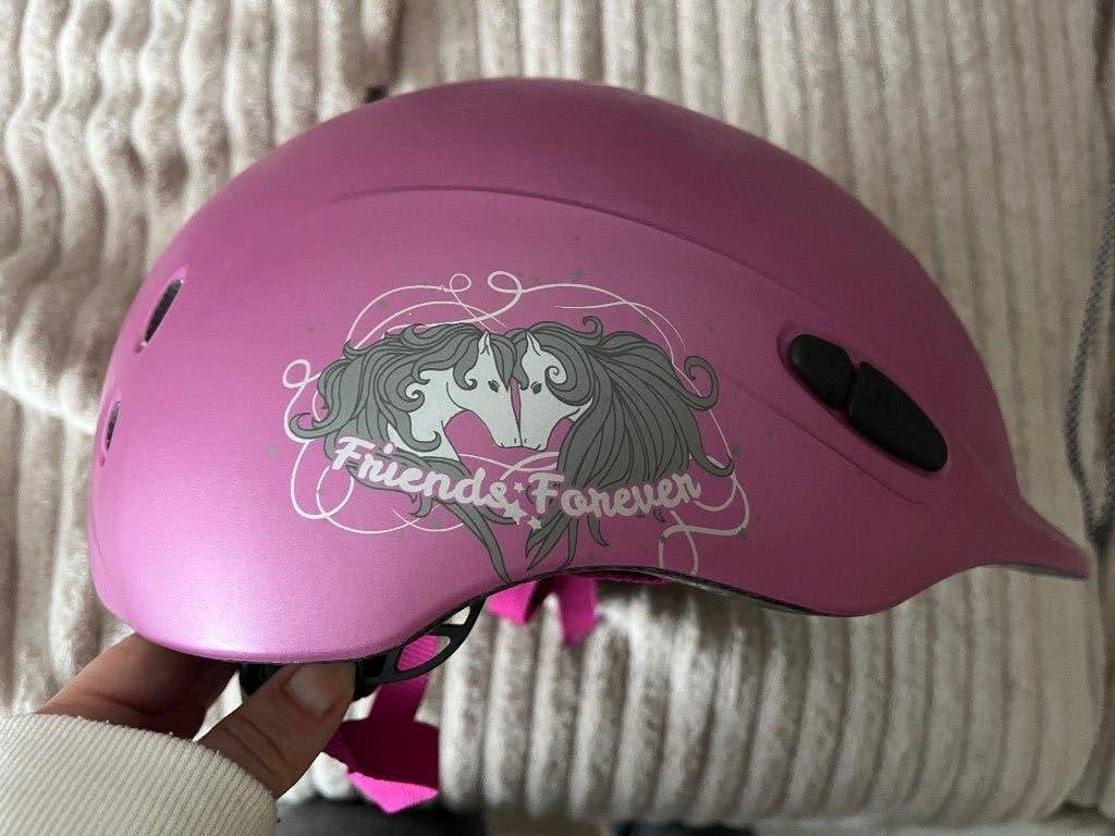 Uvex cap meisje, Dieren en Toebehoren, Paardrijkleding, Gebruikt, Kinderen, Paars, Ophalen of Verzenden