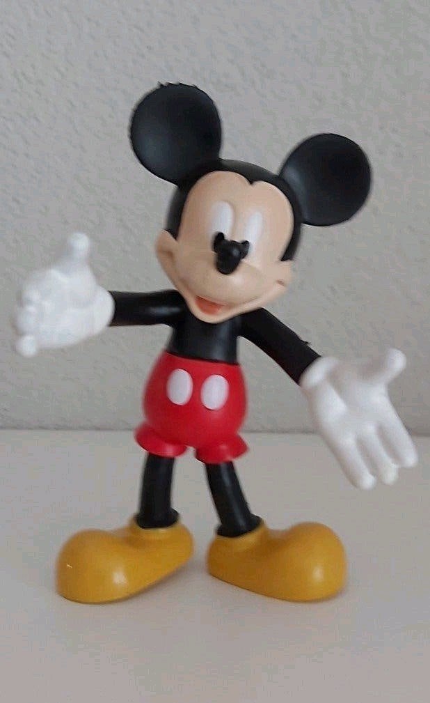 Mickey Mouse rubber popje Disney, Ophalen of Verzenden, Mickey Mouse, Beeldje of Figuurtje