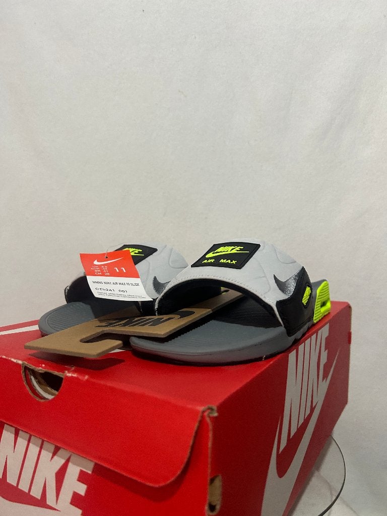 NIEUW IN DOOS Maat 43 - Nike Air Max 90 Slide Slipper Grey, Kleding | Heren, Schoenen, Slippers, Overige kleuren, Verzenden, Nike