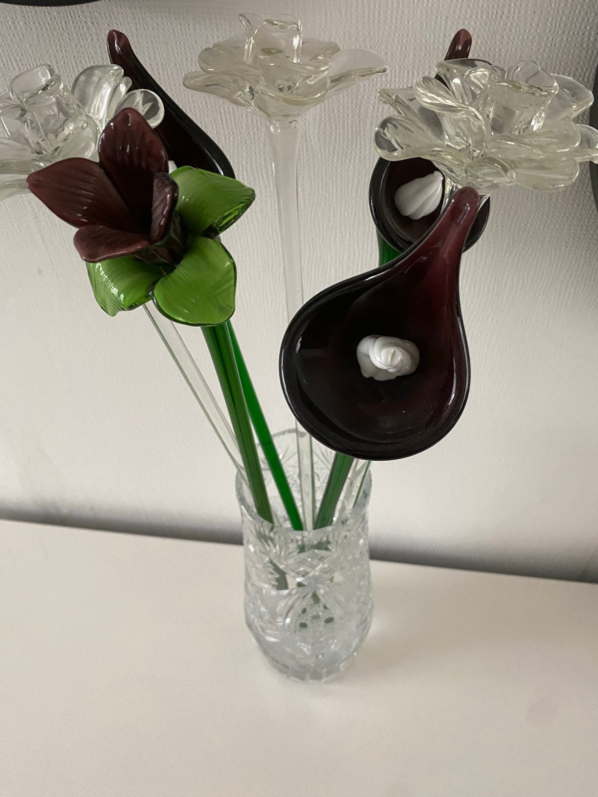 7– murano glazen bloemen, Ophalen of Verzenden