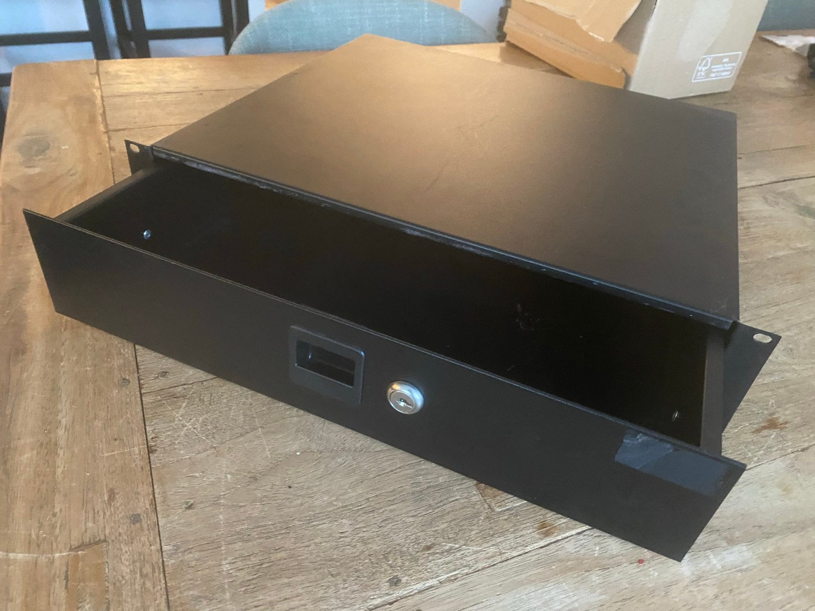 19 inch 2U lade zonder sleutel, Muziek en Instrumenten, Gebruikt, Nvt, Flightcase, Nvt
