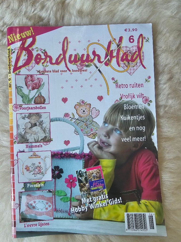 Borduurblad nr. 6 NIEUW, Boeken, Hobby en Vrije tijd, Nieuw, Breien en Haken, Ophalen of Verzenden