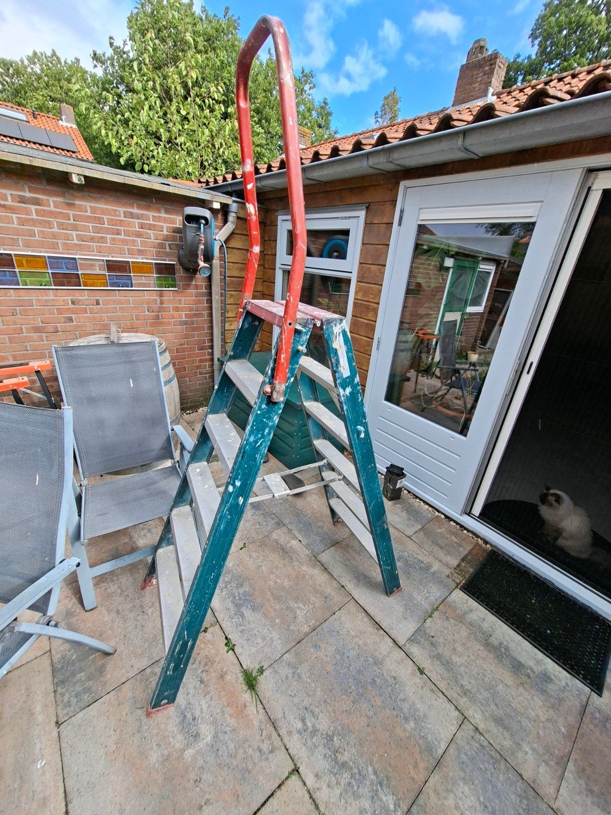 altrex A trap 6 trede, Doe-het-zelf en Verbouw, Ladders en Trappen, Ophalen of Verzenden, Gebruikt, Minder dan 2 meter