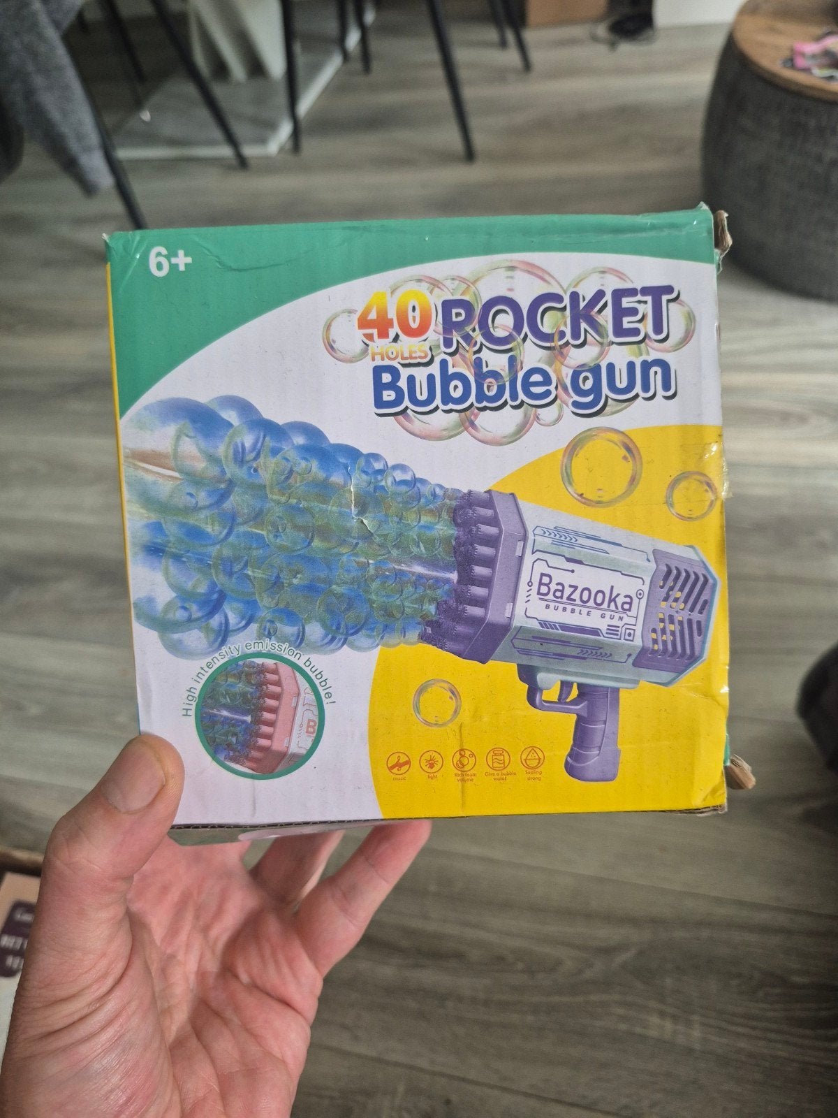 40 Gaten Raket Bellenblaas Pistool - Bazooka Bubble Gun, Ophalen of Verzenden, Nieuw, Jongen of Meisje