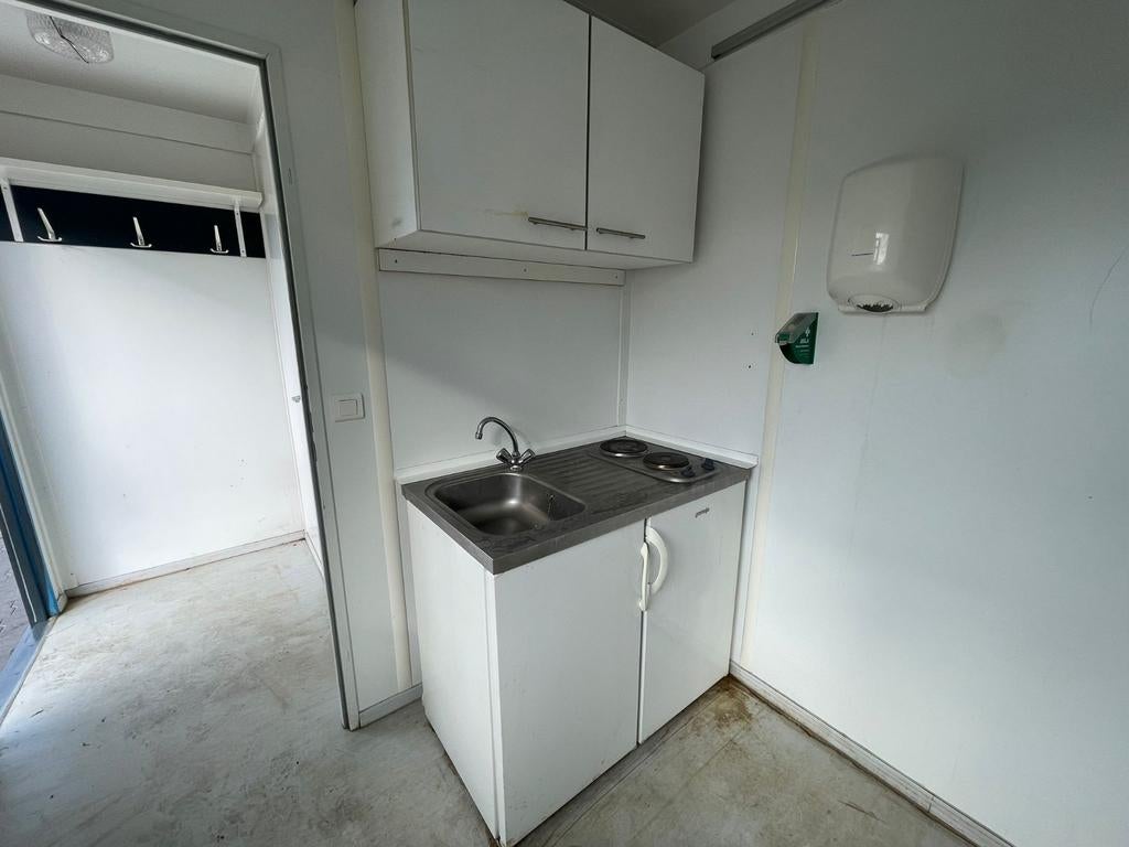 20ft Schaftunit / Kantoorunit met Toilet en Keukenblok, Ophalen of Verzenden