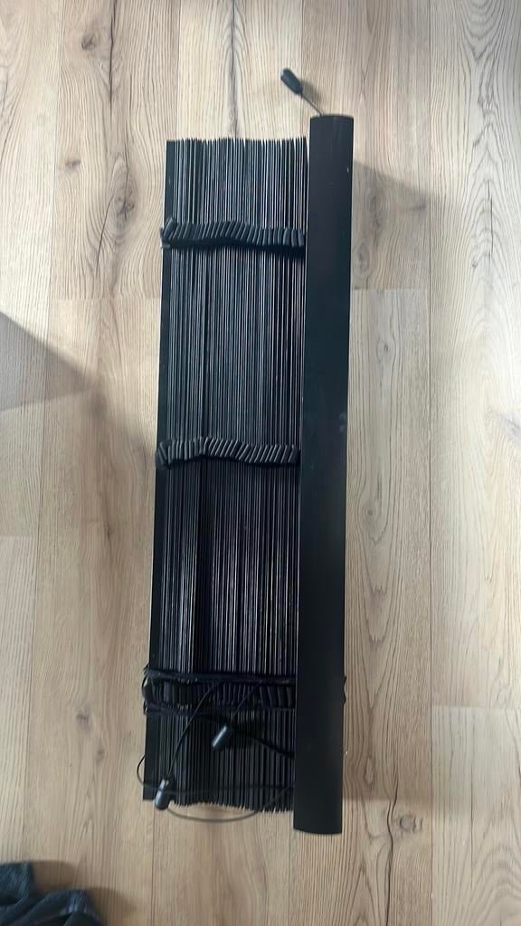 3x houten Jaloezien zwart  (257x94), Ophalen, Zo goed als nieuw