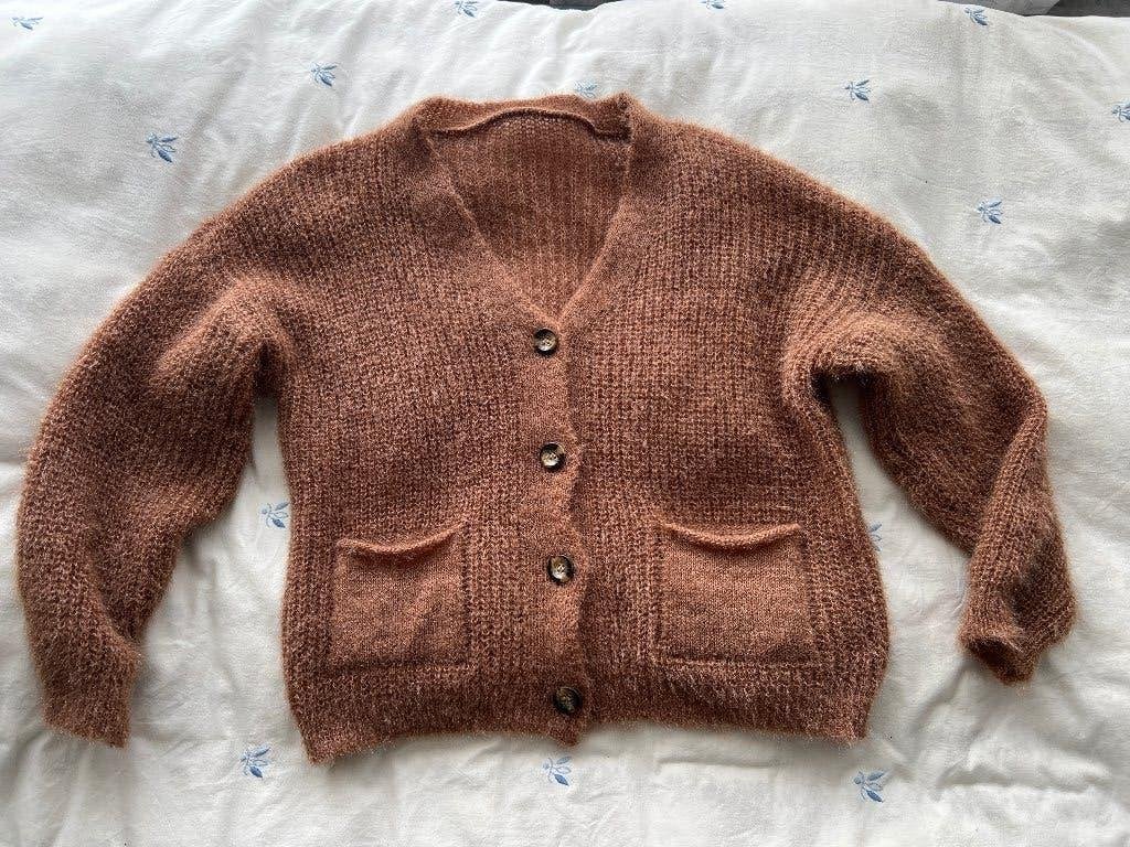 “Made in Italy”Prachtig bruin wollen vest met wol M, Maat 38/40 (M), Made in Italy, Bruin, Nieuw