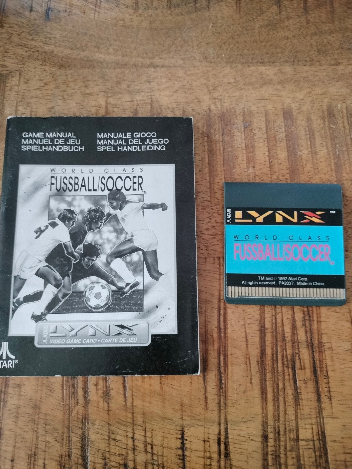 Atari Lynx World Class Fussball/Soccer met handleiding, Spelcomputers en Games, Games | Atari, 1 speler, Ophalen of Verzenden
