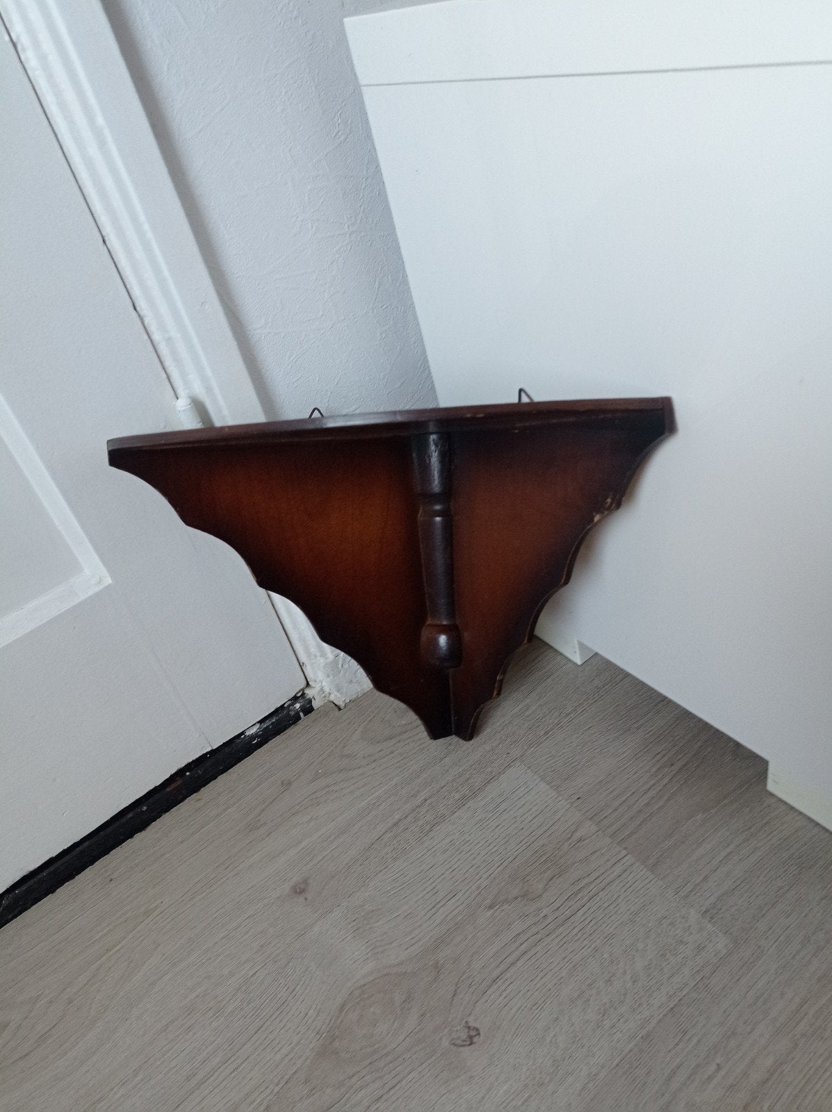 Vintage Hout wand Console 24 ,5 x 24,5 cm, Ophalen of Verzenden
