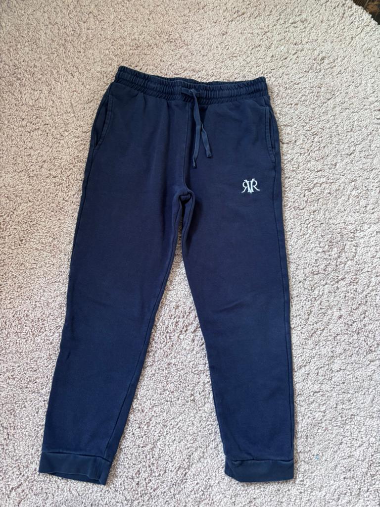 River Island blauwe joggingbroek maat 134/140, Ophalen of Verzenden, Zo goed als nieuw, Jongen, Broek