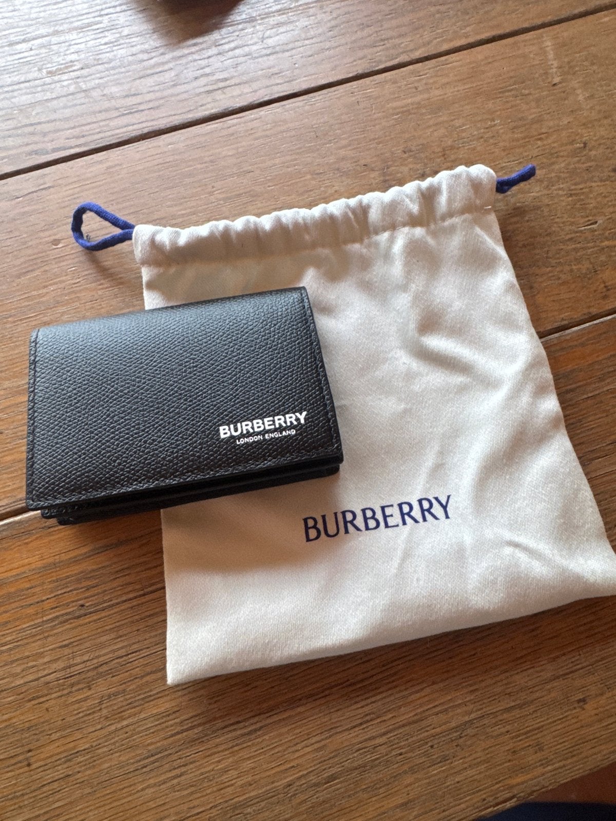 Nieuw Burberry Portemonnee met Verpakking - Zwart Leer, Zwart, Nieuw, Leer, Ophalen