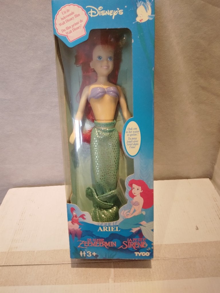 Vintage Tyco Disney Ariel De Kleine Zeemeermin pop (nieuw), Ophalen of Verzenden, Pocahontas of Kl. Zeemeermin, Nieuw, Beeldje of Figuurtje