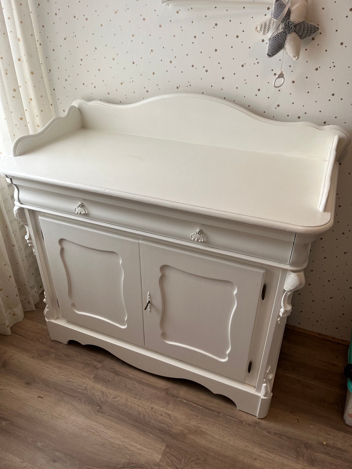 Brocante comode queen ann, Ophalen, 50 tot 70 cm, 90 tot 105 cm, 100 cm of meer