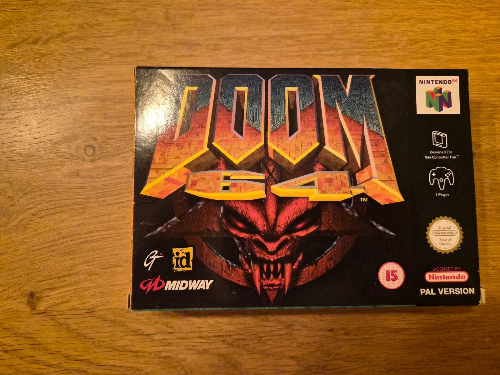Doom 64 Nintendo 64 (N64) CIB - Zo goed als nieuw, Shooter, Ophalen of Verzenden, Zo goed als nieuw, 3 spelers of meer