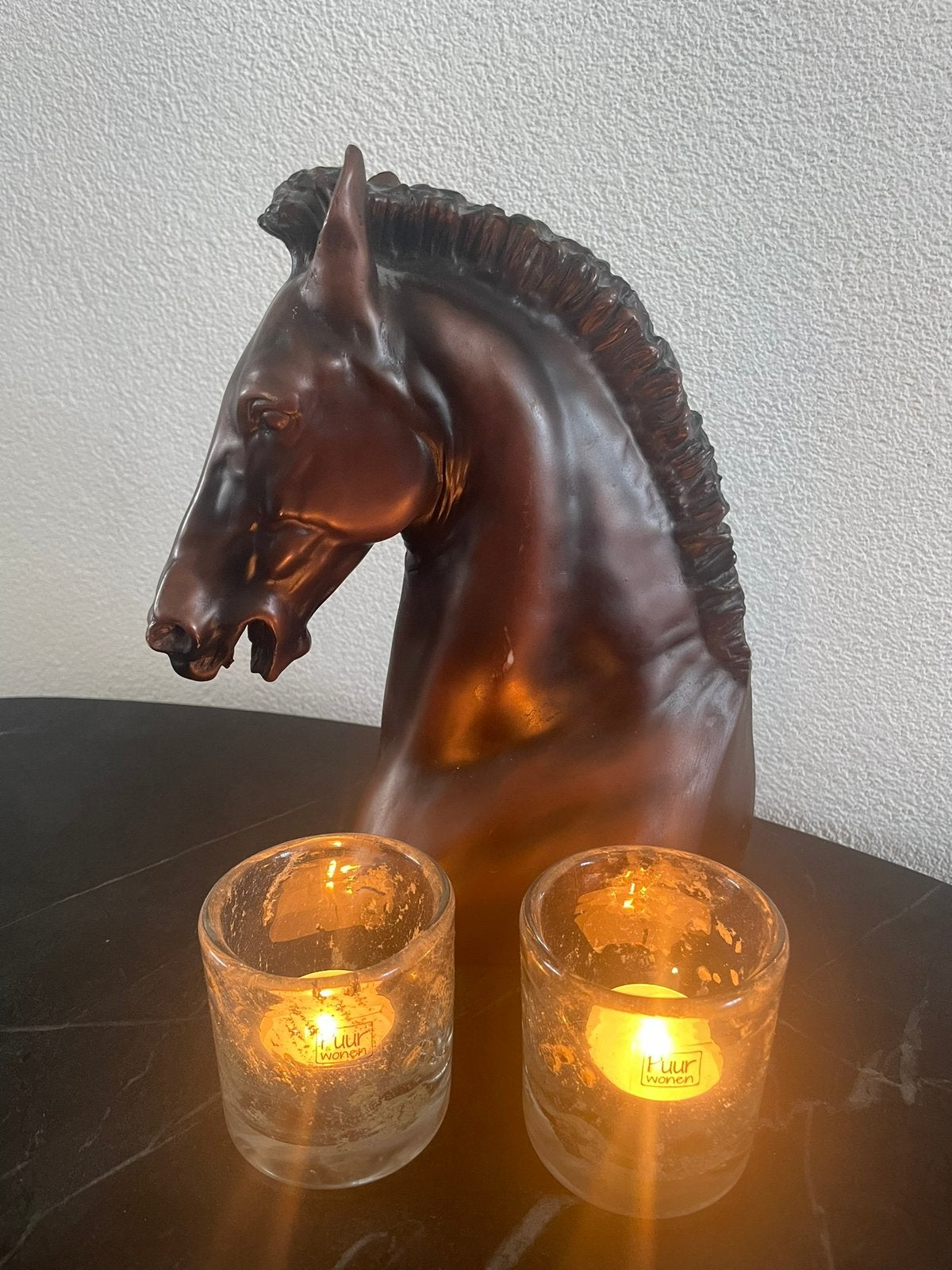 Mooi ornament hoofd paard - beeld - paard - ornament, Ophalen, Zo goed als nieuw