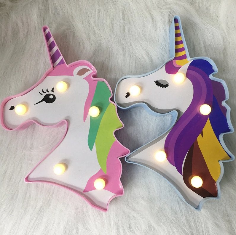 Eenhoorn Nachtlampje / Nachtlamp Lamp Unicorn Dieren Kinder, Verzenden, Nieuw