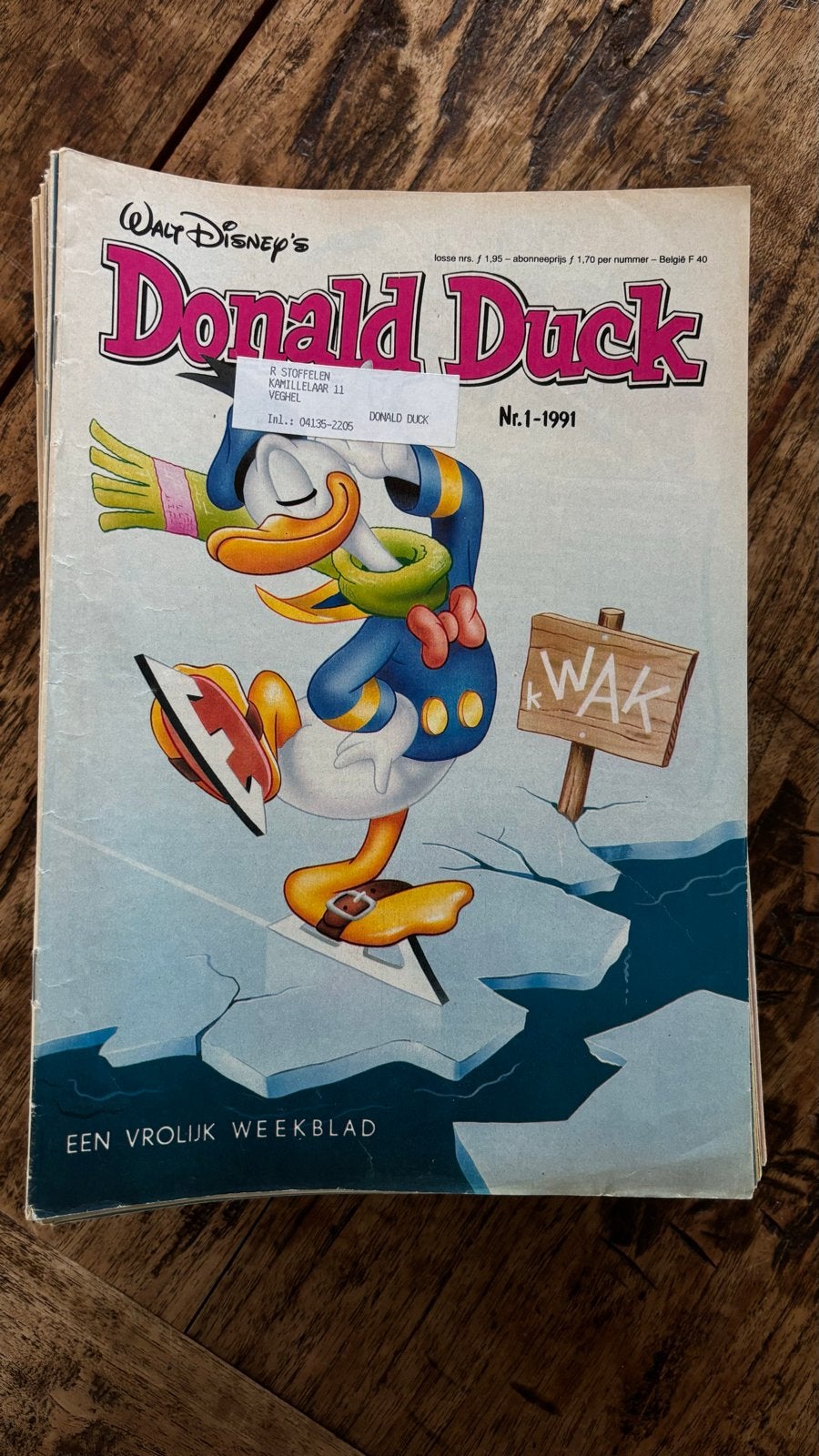 Donald Duck Weekblad jaargang 1989-1991 10,- per jaargang., Complete serie of reeks, Ophalen of Verzenden, Gelezen