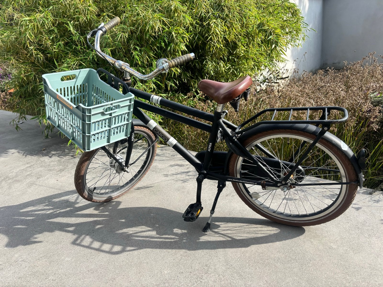 20 inch jongensfiets met kratje - Alpina Cargo, Fietsen en Brommers, Ophalen, Gebruikt, Velgrem, Handrem