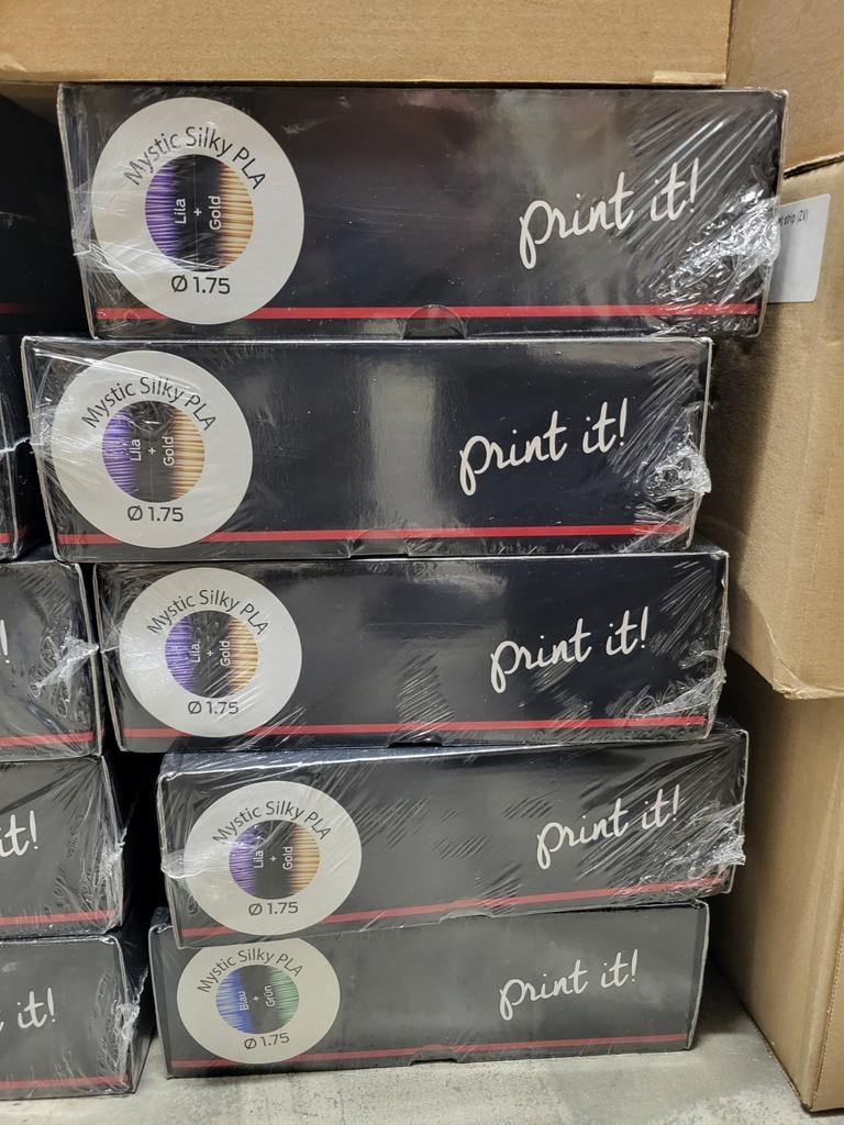 Mystic Silky PLA Filament 1.75mm - paars + Goud, Ophalen of Verzenden, Nieuw, Filamentrollen