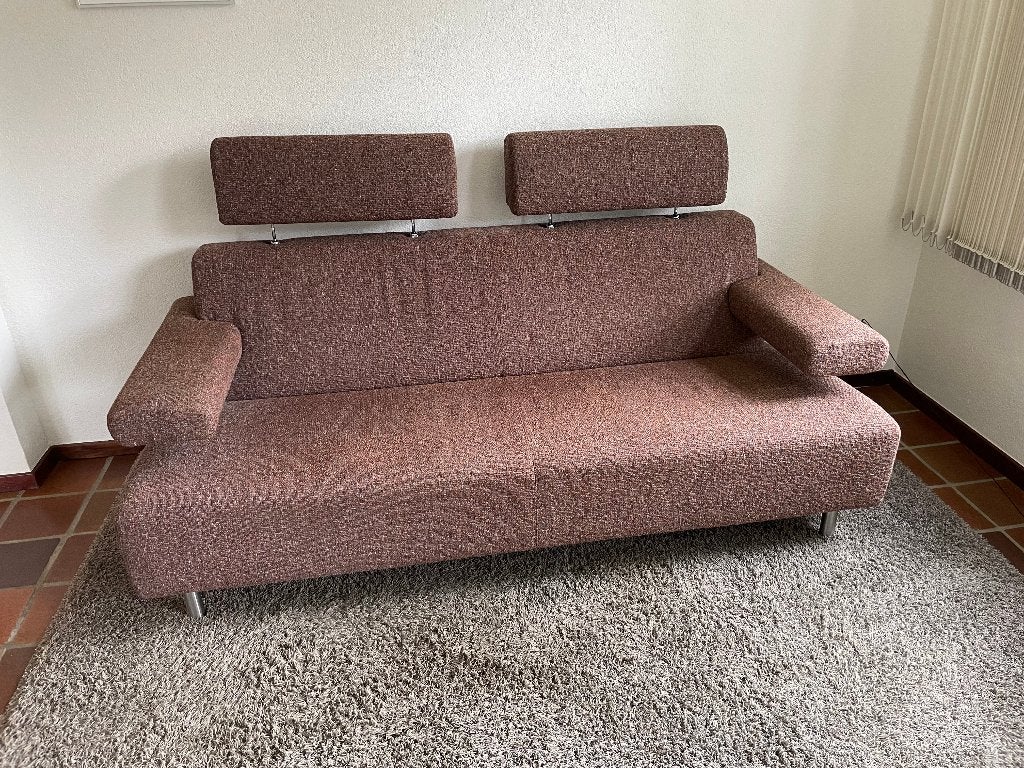 design, bank met hoofdsteunen, meubelfabriek Havee, Huis en Inrichting, Stoelen, Ophalen, Gebruikt, Twee, Overige kleuren