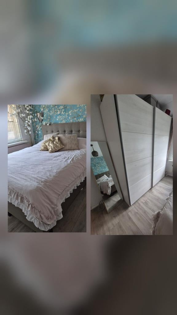 Swiss Sense bed + kledingkast, Ophalen, Zo goed als nieuw, Tweepersoons