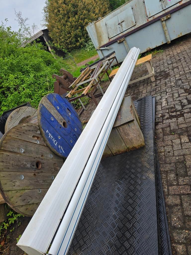 Harol zonnescherm 5.50, Tuin en Terras, Zonneschermen, Ophalen, 450 cm of meer, Elektrisch, Zo goed als nieuw