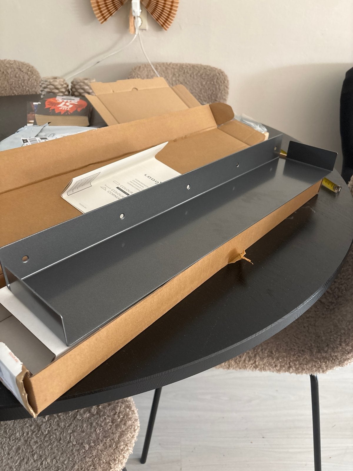 LoooX Colour Shelf - Antraciet Badkamer Plank, Ophalen of Verzenden, Nieuw